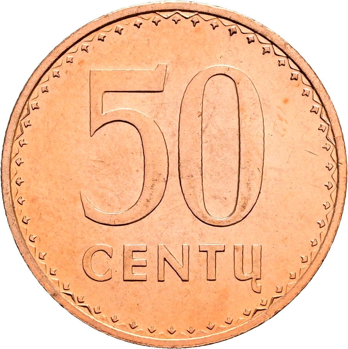 50 Centu 1991 – Vorderseite