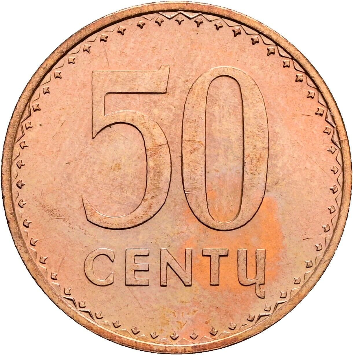 50 Centu 1991 – Vorderseite