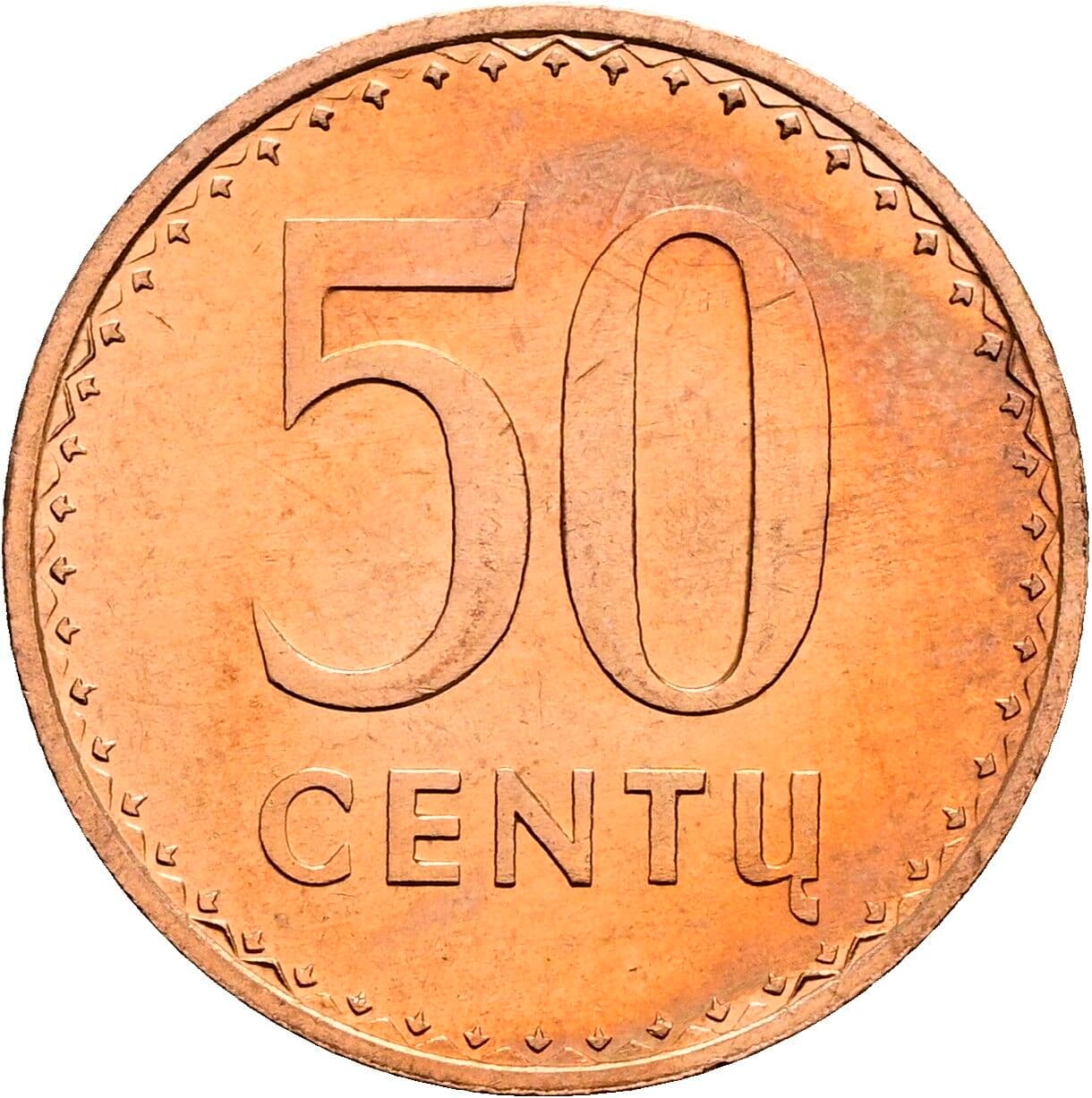 50 Centu 1991 – Vorderseite