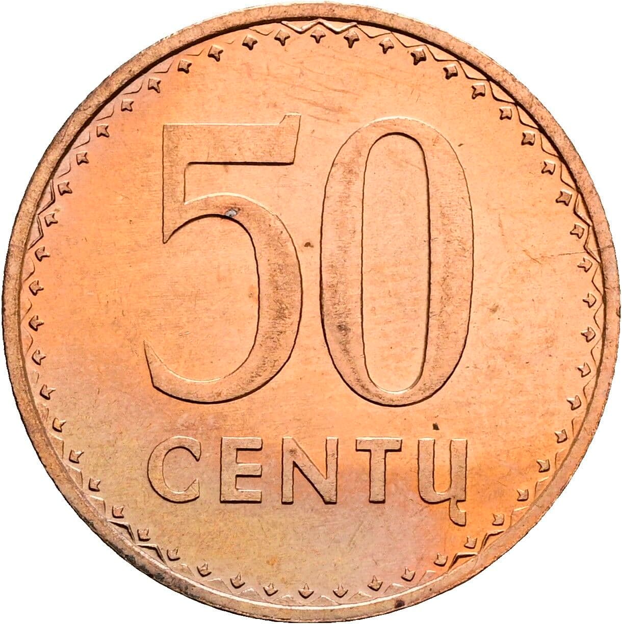 50 Centu 1991 – Vorderseite