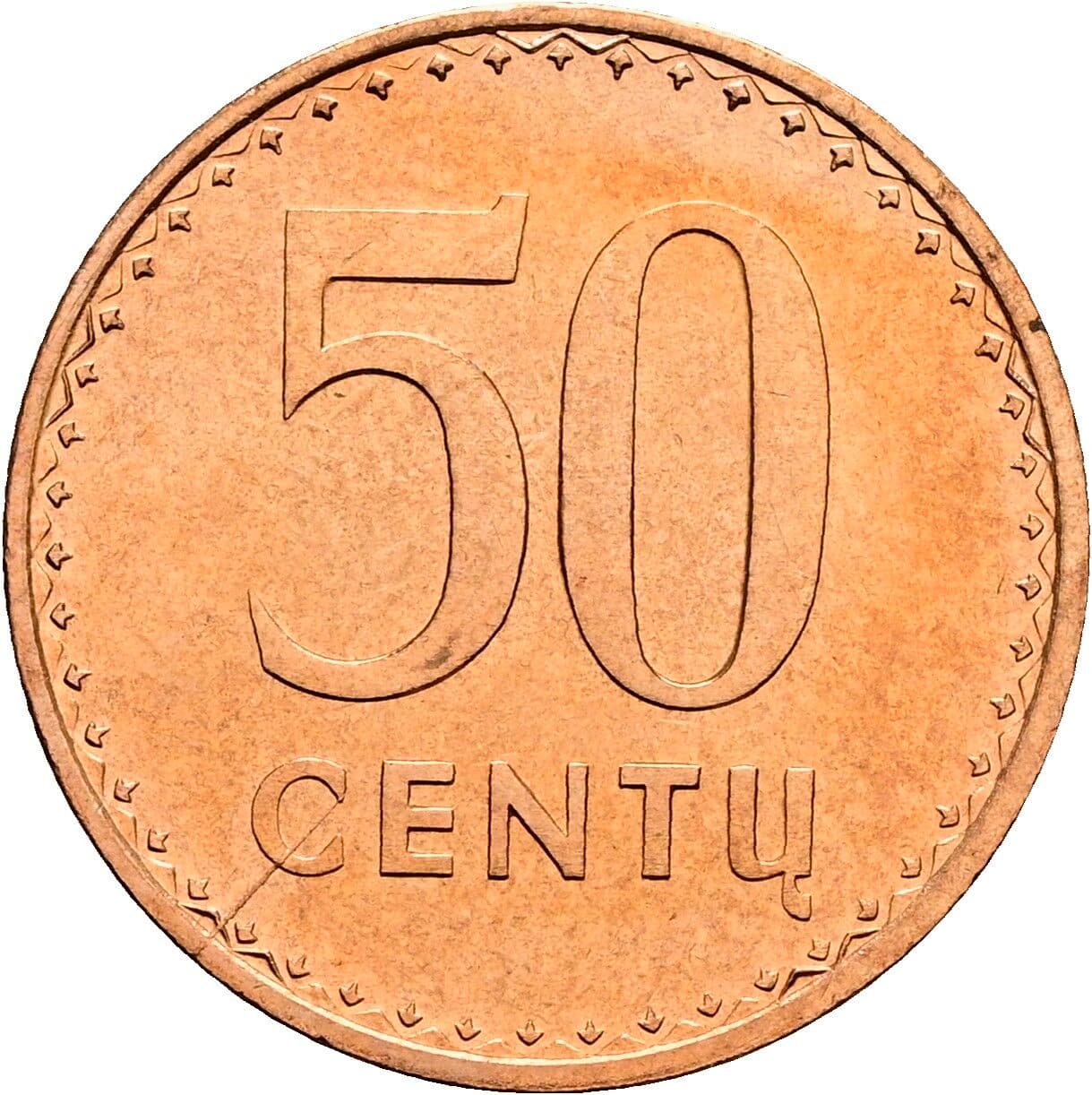 50 Centu 1991 – Vorderseite