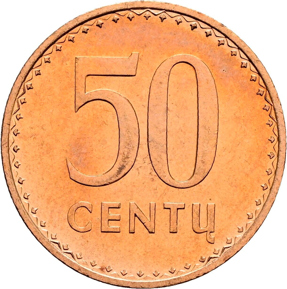 50 Centu 1991 – Vorderseite