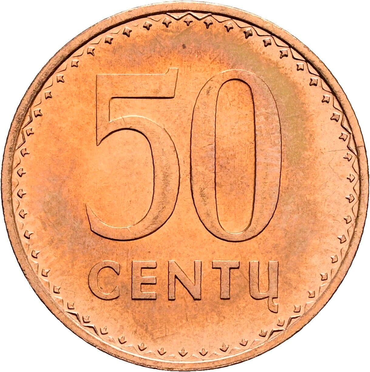 50 Centu 1991 – Vorderseite