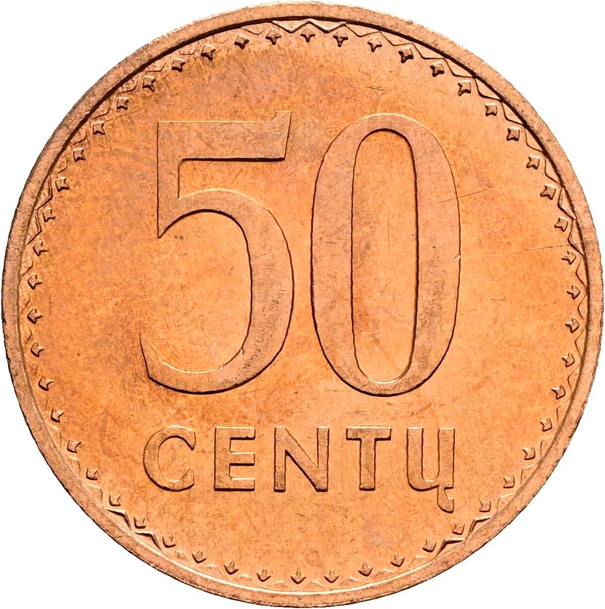 50 Centu 1991 – Vorderseite