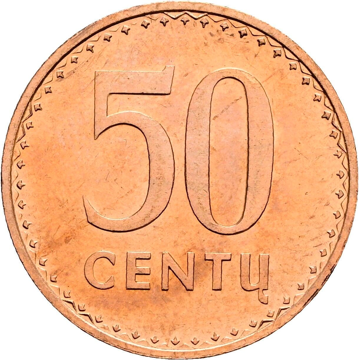 50 Centu 1991 – Vorderseite