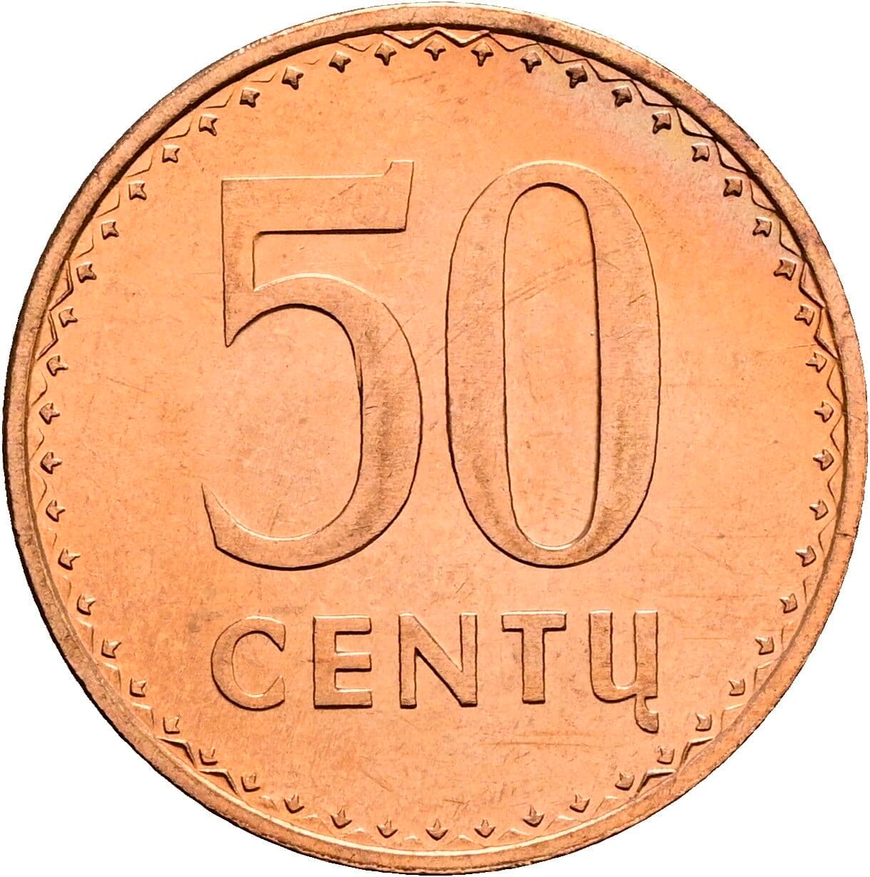 50 Centu 1991 – Vorderseite