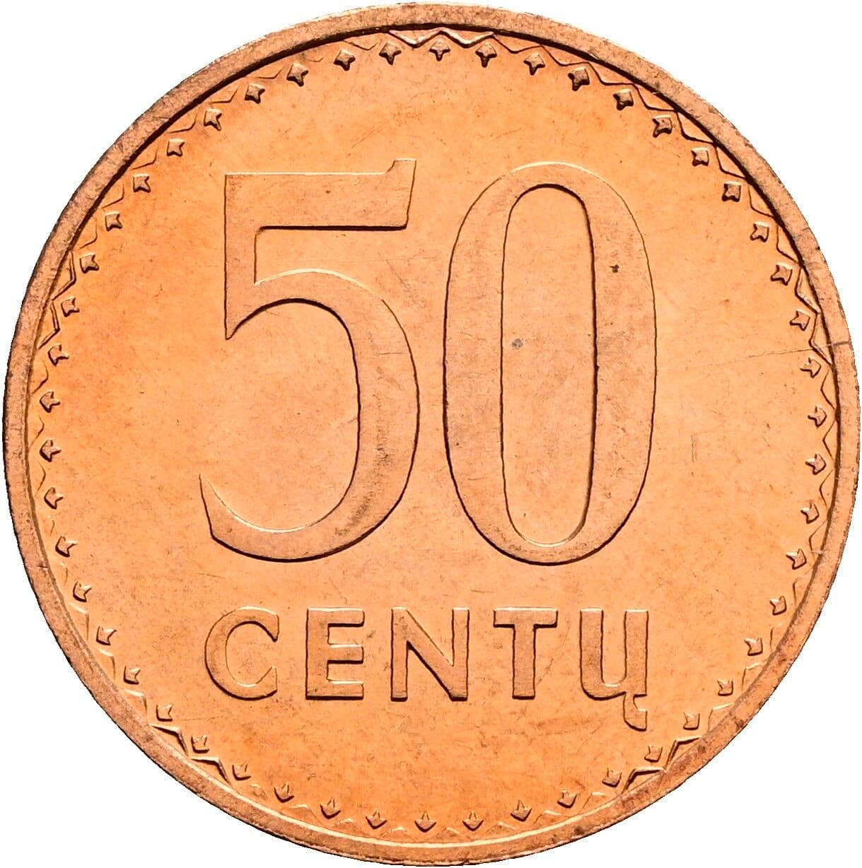 50 Centu 1991 – Vorderseite