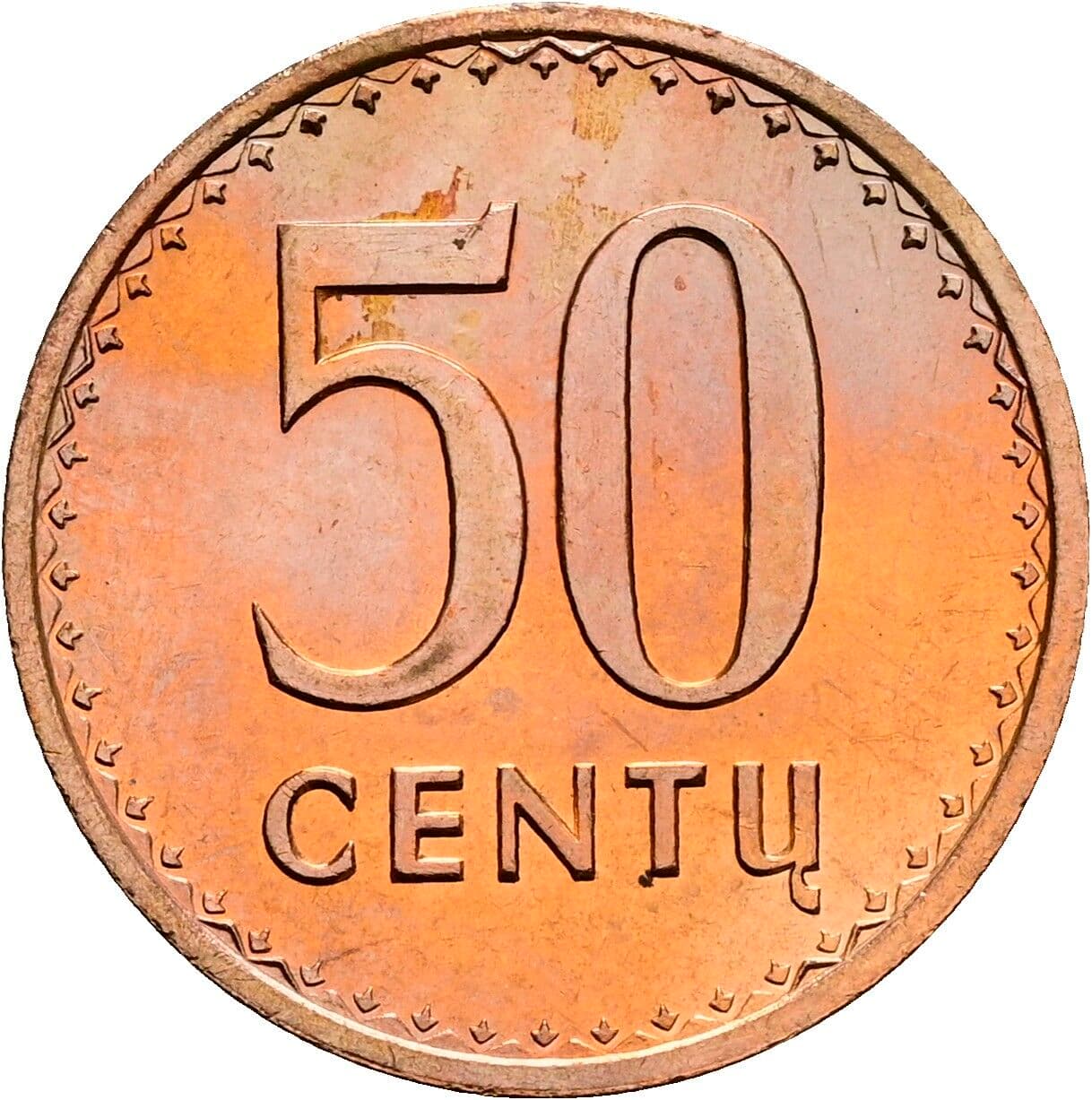 50 Centu 1991 – Vorderseite