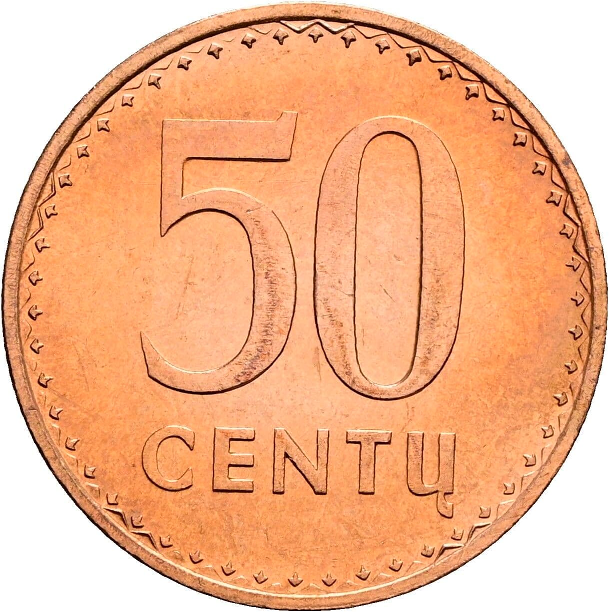 50 Centu 1991 – Vorderseite