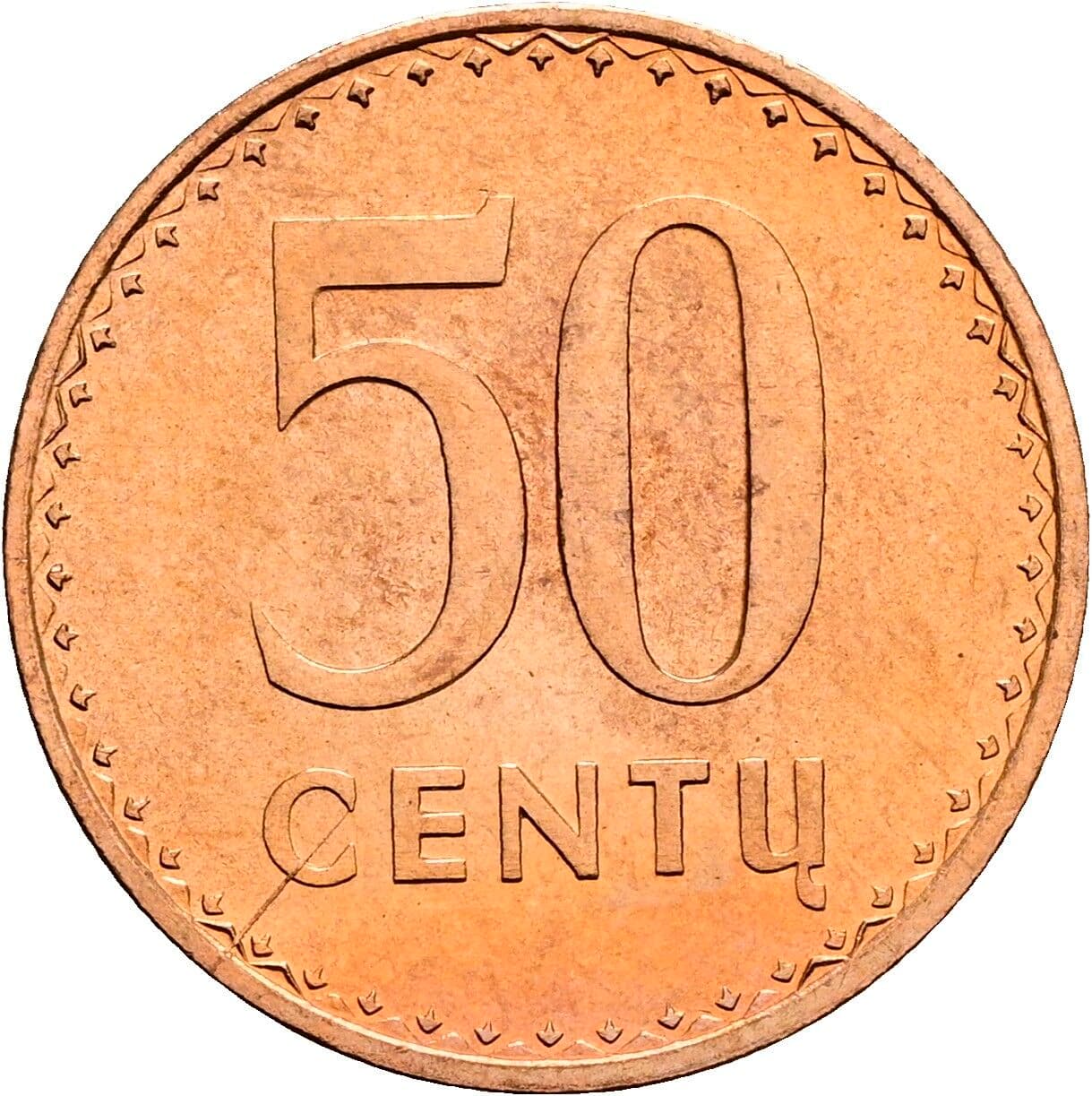 50 Centu 1991 – Vorderseite