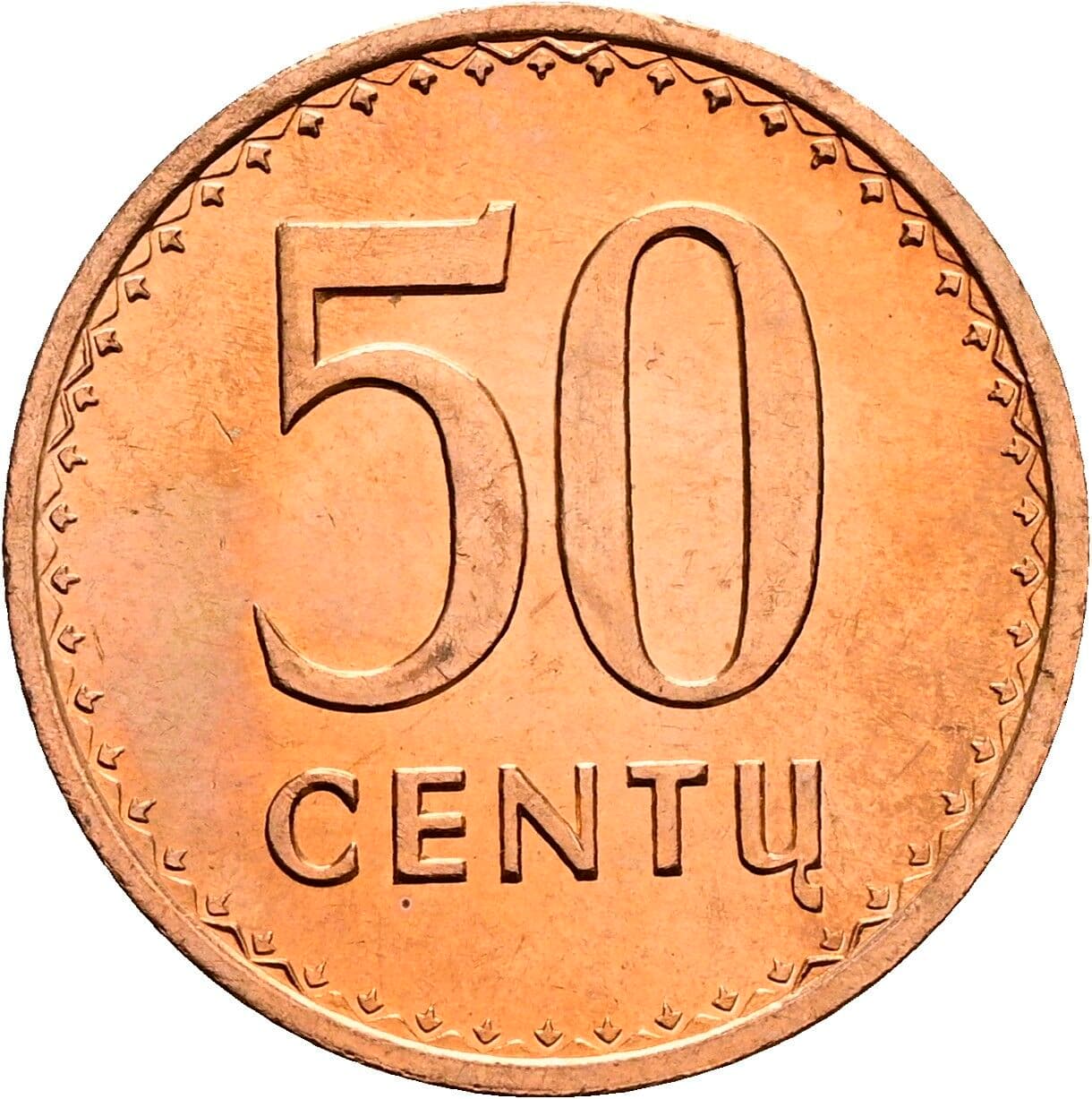 50 Centu 1991 – Vorderseite