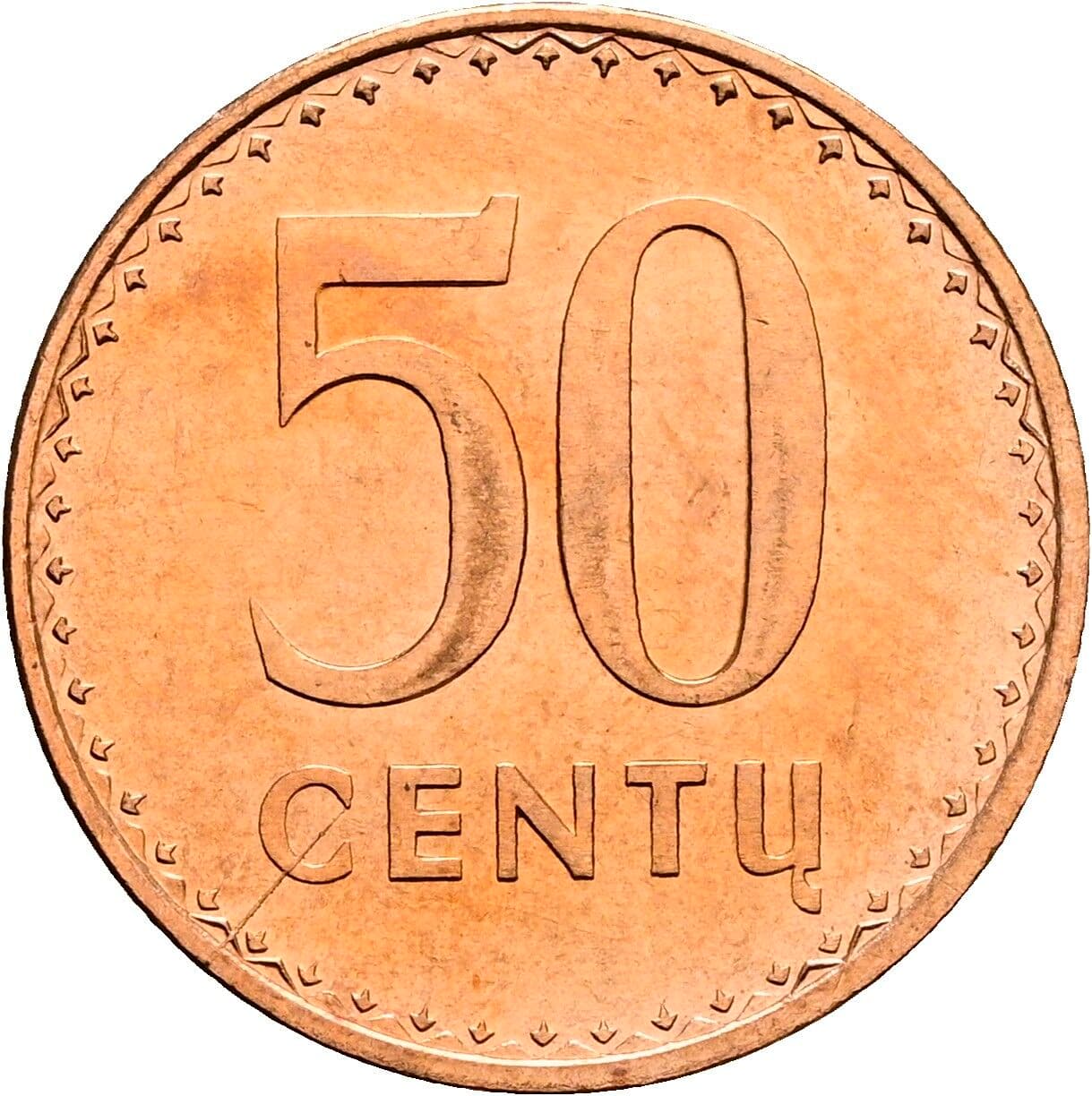 50 Centu 1991 – Vorderseite