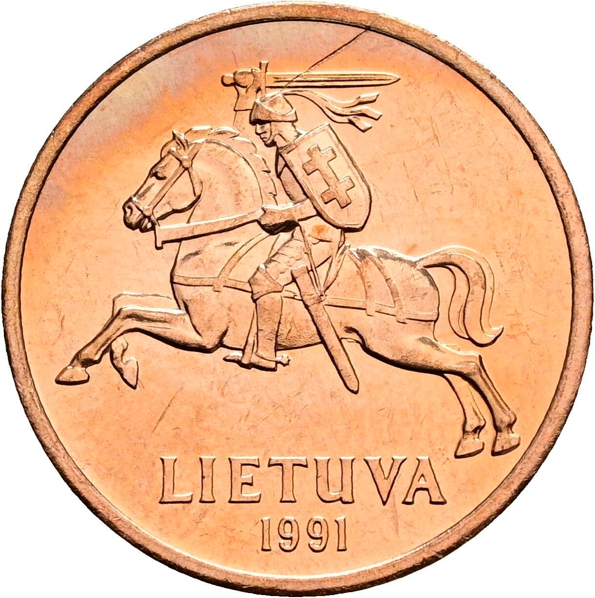 50 Centu 1991 – Rückseite