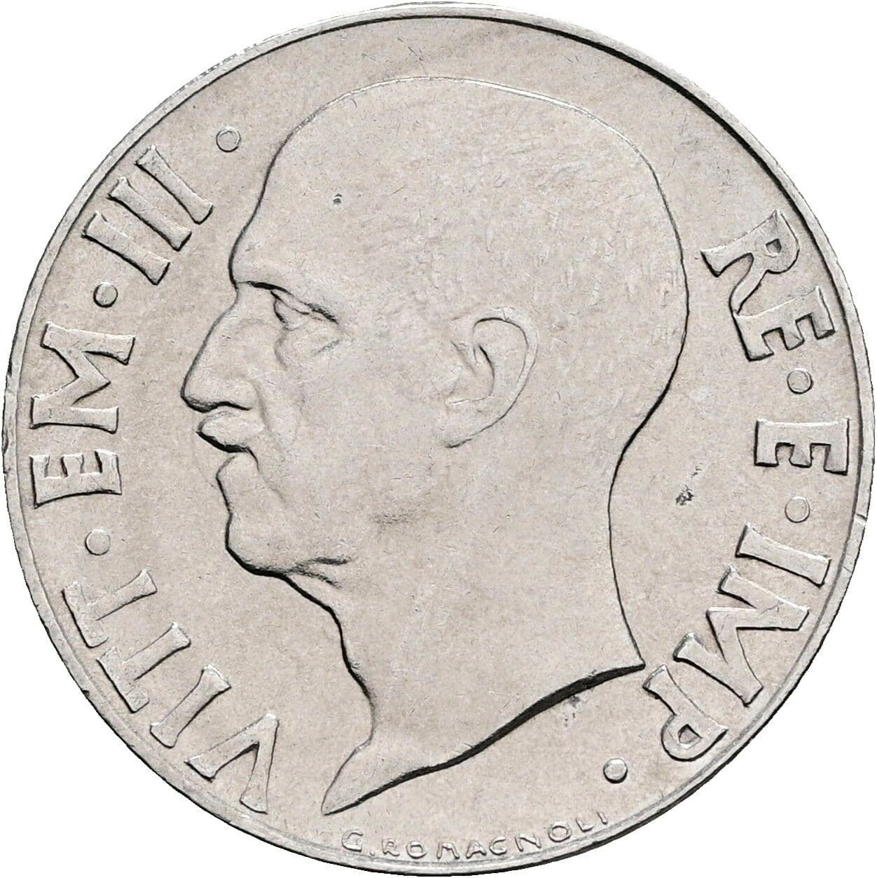 20 Centesimi Vittorio Emanuele III. 1900-1946 1942 – Rückseite