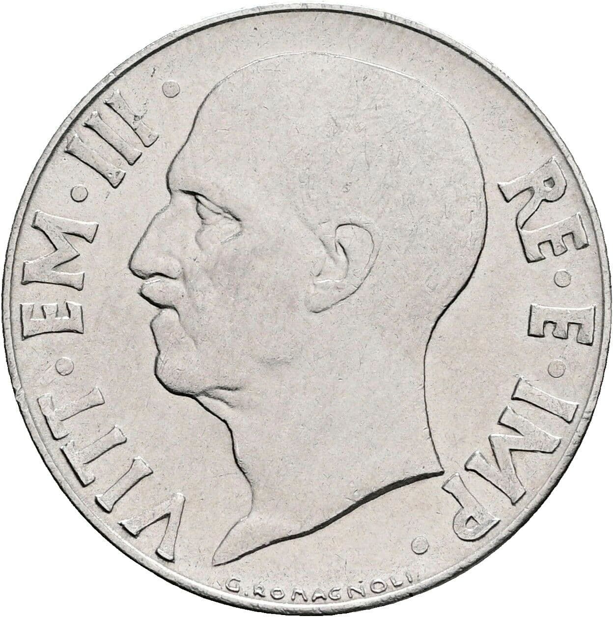 20 Centesimi Vittorio Emanuele III. 1900-1946 1942 – Rückseite