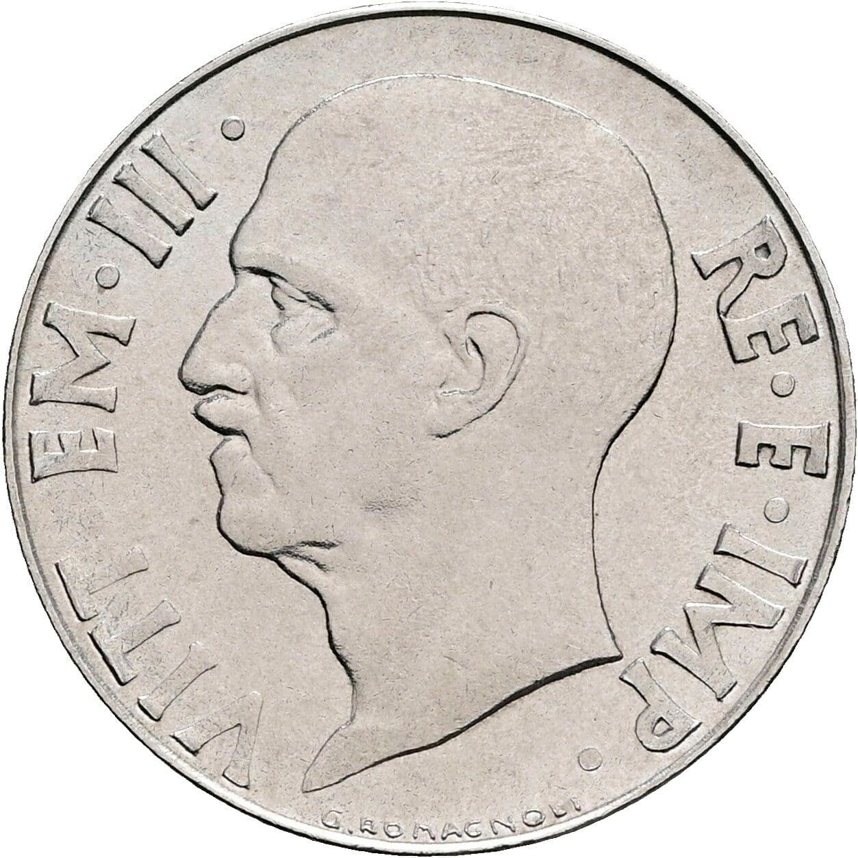 20 Centesimi Vittorio Emanuele III. 1900-1946 1942 – Rückseite