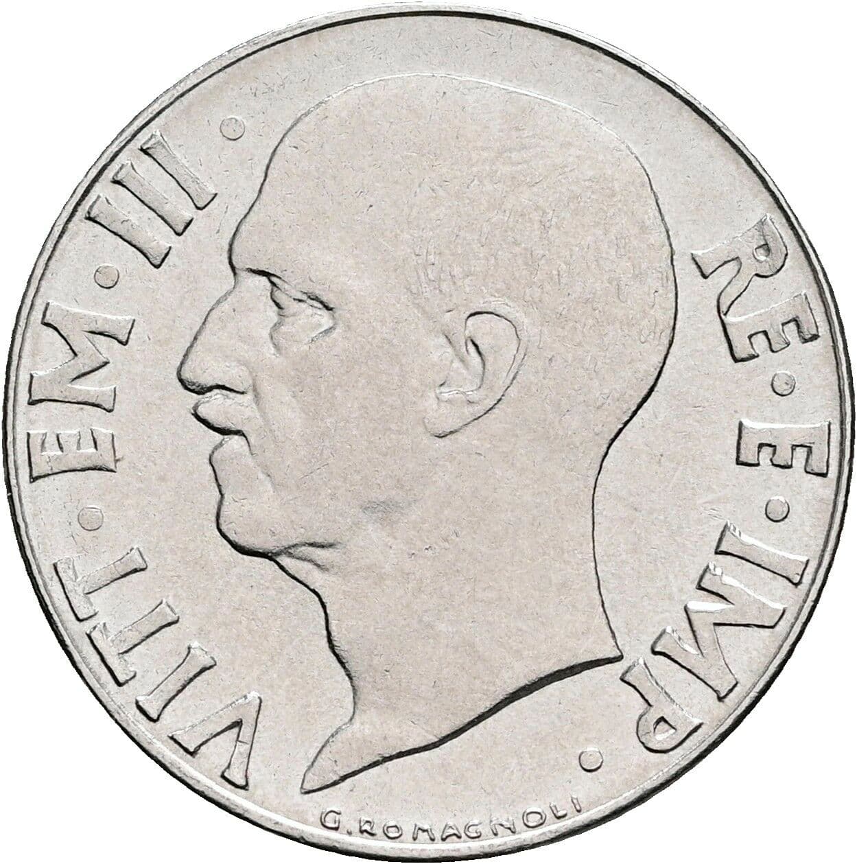 20 Centesimi Vittorio Emanuele III. 1900-1946 1942 – Rückseite