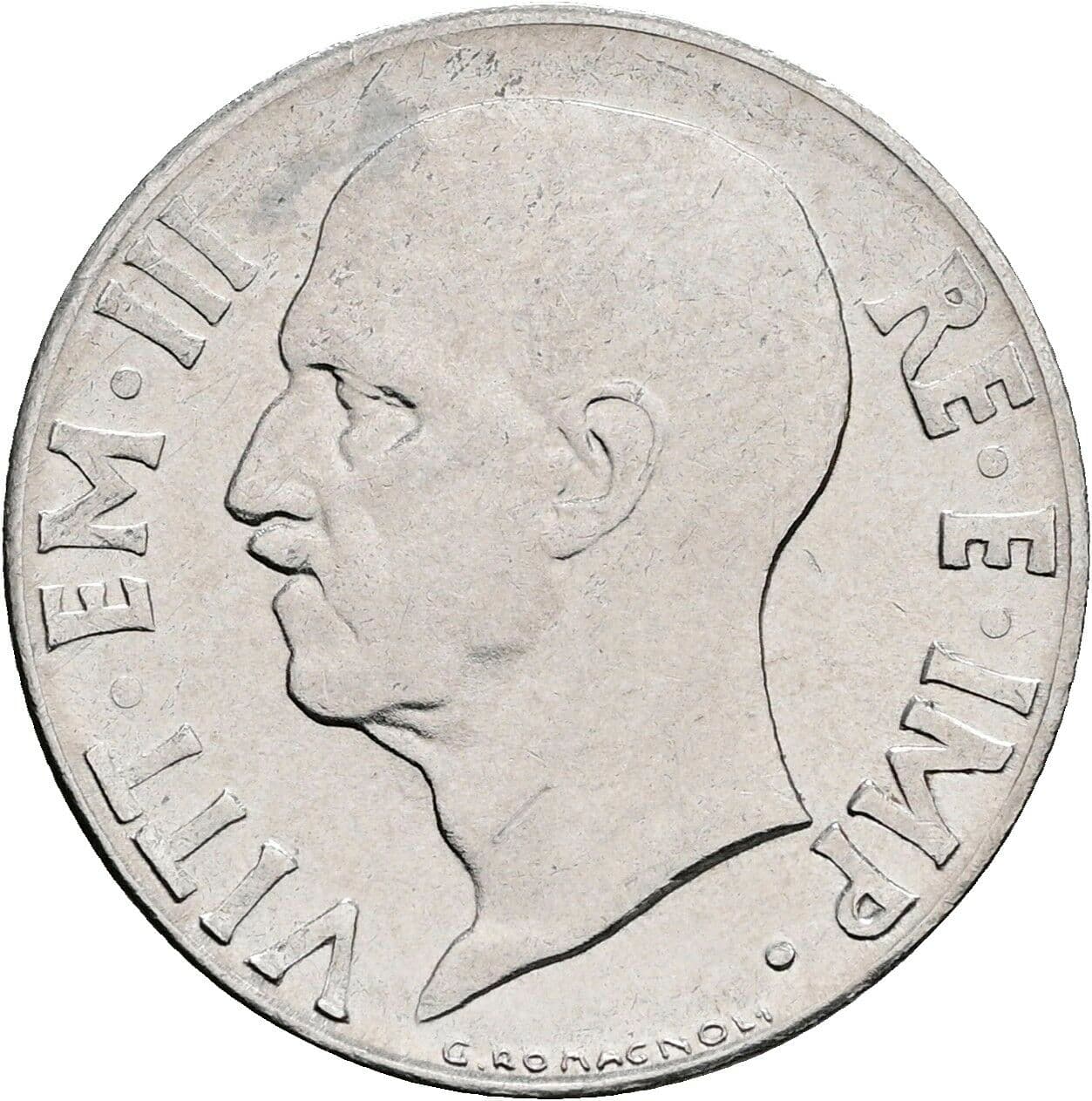 20 Centesimi Vittorio Emanuele III. 1900-1946 1942 – Rückseite