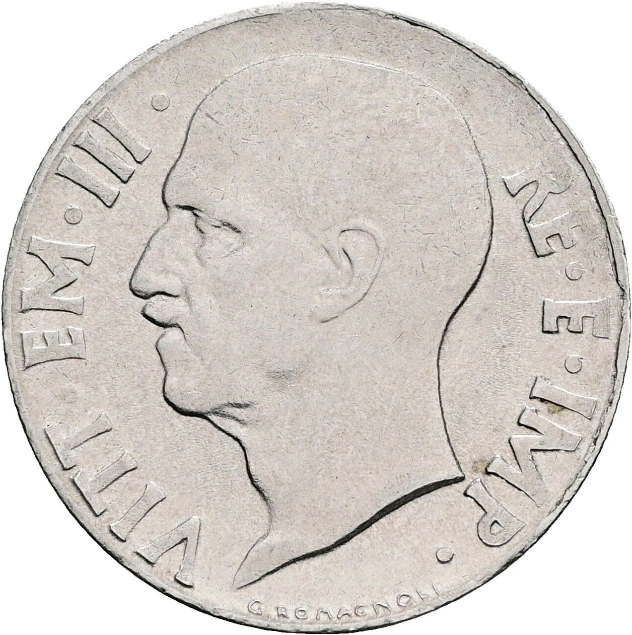 20 Centesimi Vittorio Emanuele III. 1900-1946 1942 – Rückseite
