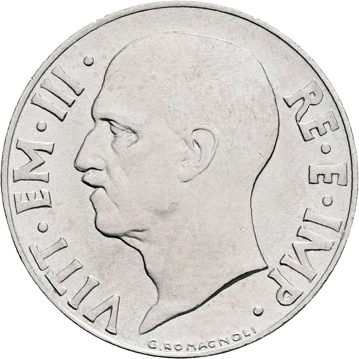 20 Centesimi Vittorio Emanuele III. 1900-1946 1941 – Rückseite