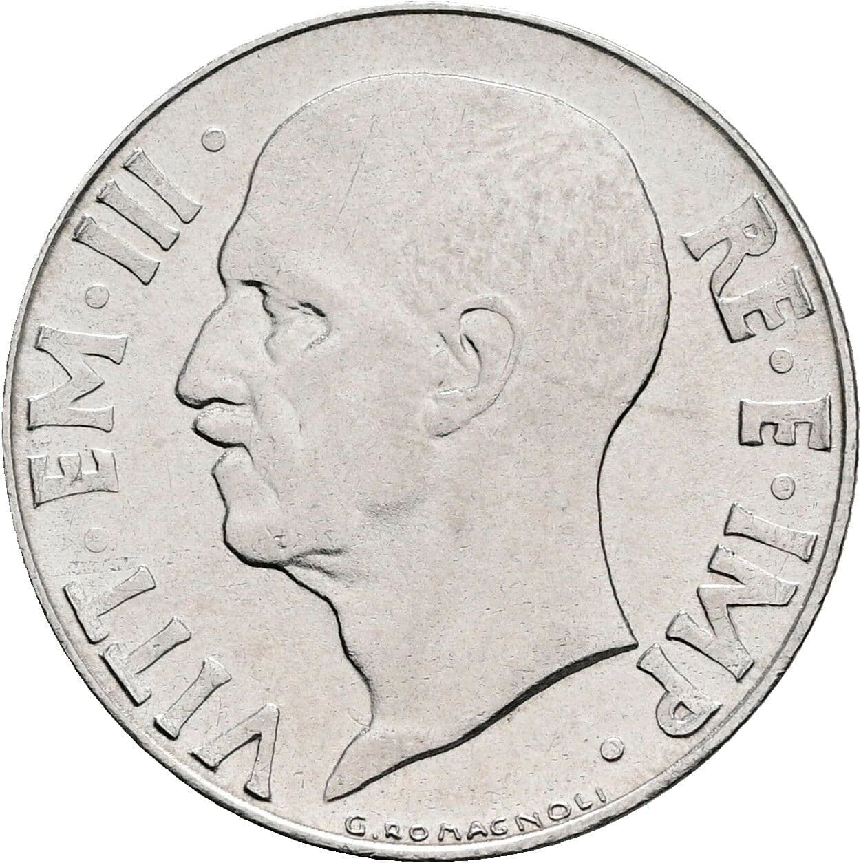 20 Centesimi Vittorio Emanuele III. 1900-1946 1942 – Rückseite