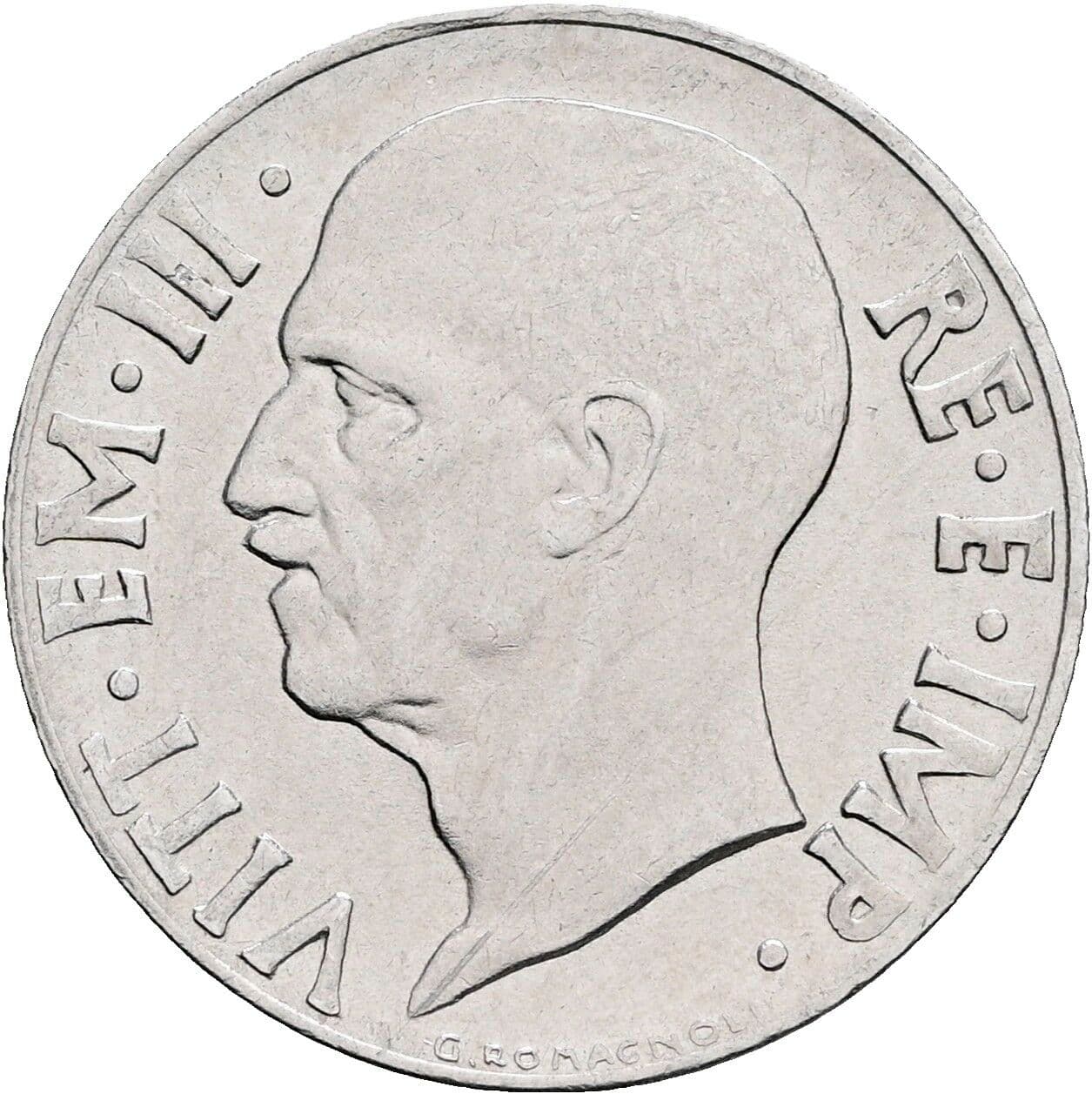 20 Centesimi Vittorio Emanuele III. 1900-1946 1941 – Rückseite