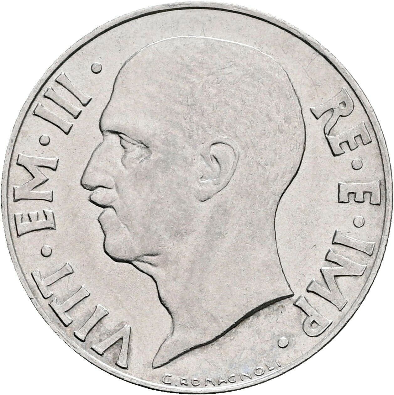 20 Centesimi Vittorio Emanuele III. 1900-1946 1941 – Rückseite
