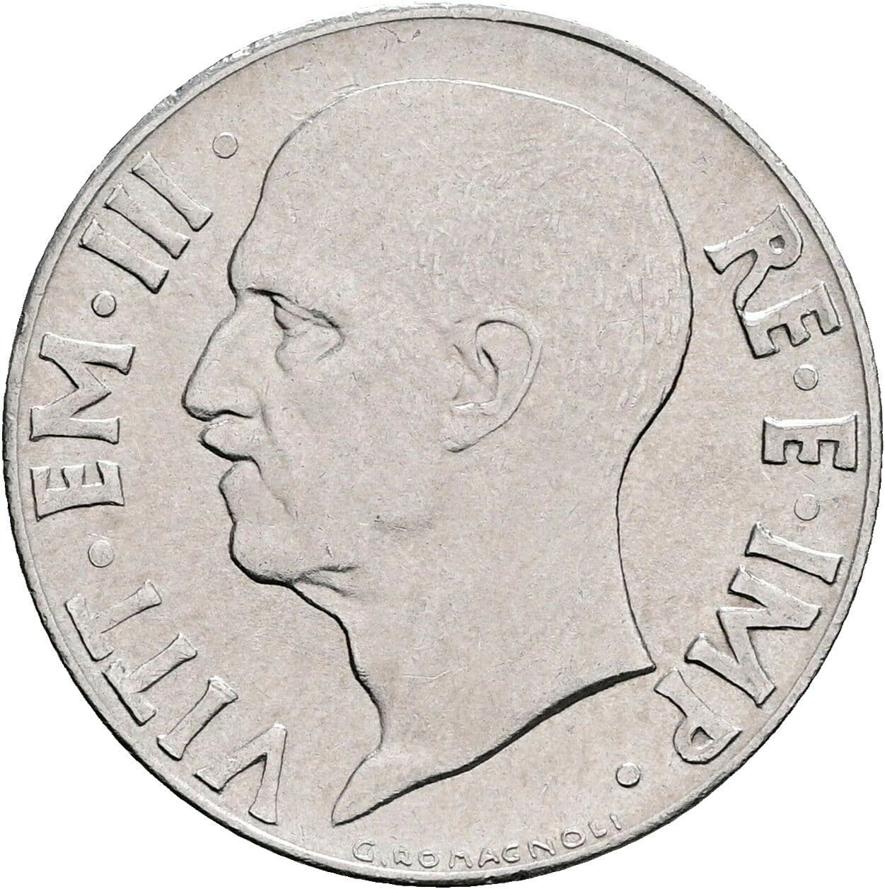 20 Centesimi Vittorio Emanuele III. 1900-1946 1941 – Rückseite