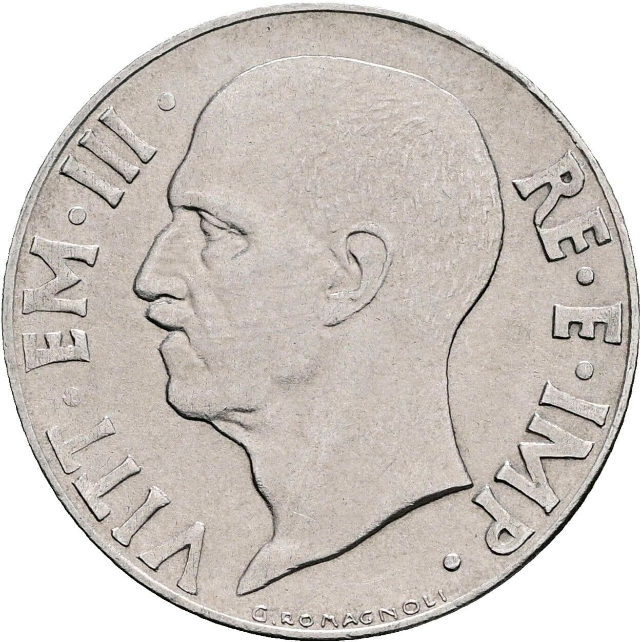20 Centesimi Vittorio Emanuele III. 1900-1946 1942 – Rückseite