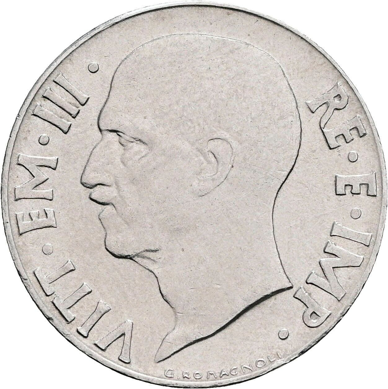 20 Centesimi Vittorio Emanuele III. 1900-1946 1942 – Rückseite