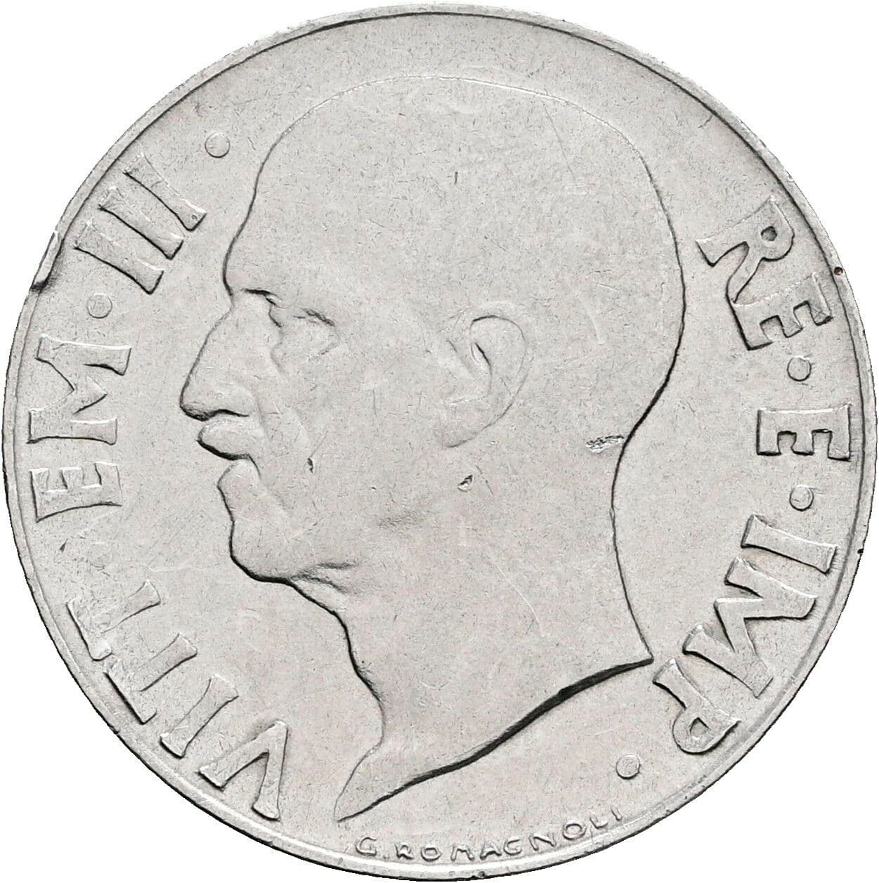 20 Centesimi Vittorio Emanuele III. 1900-1946 1942 – Rückseite