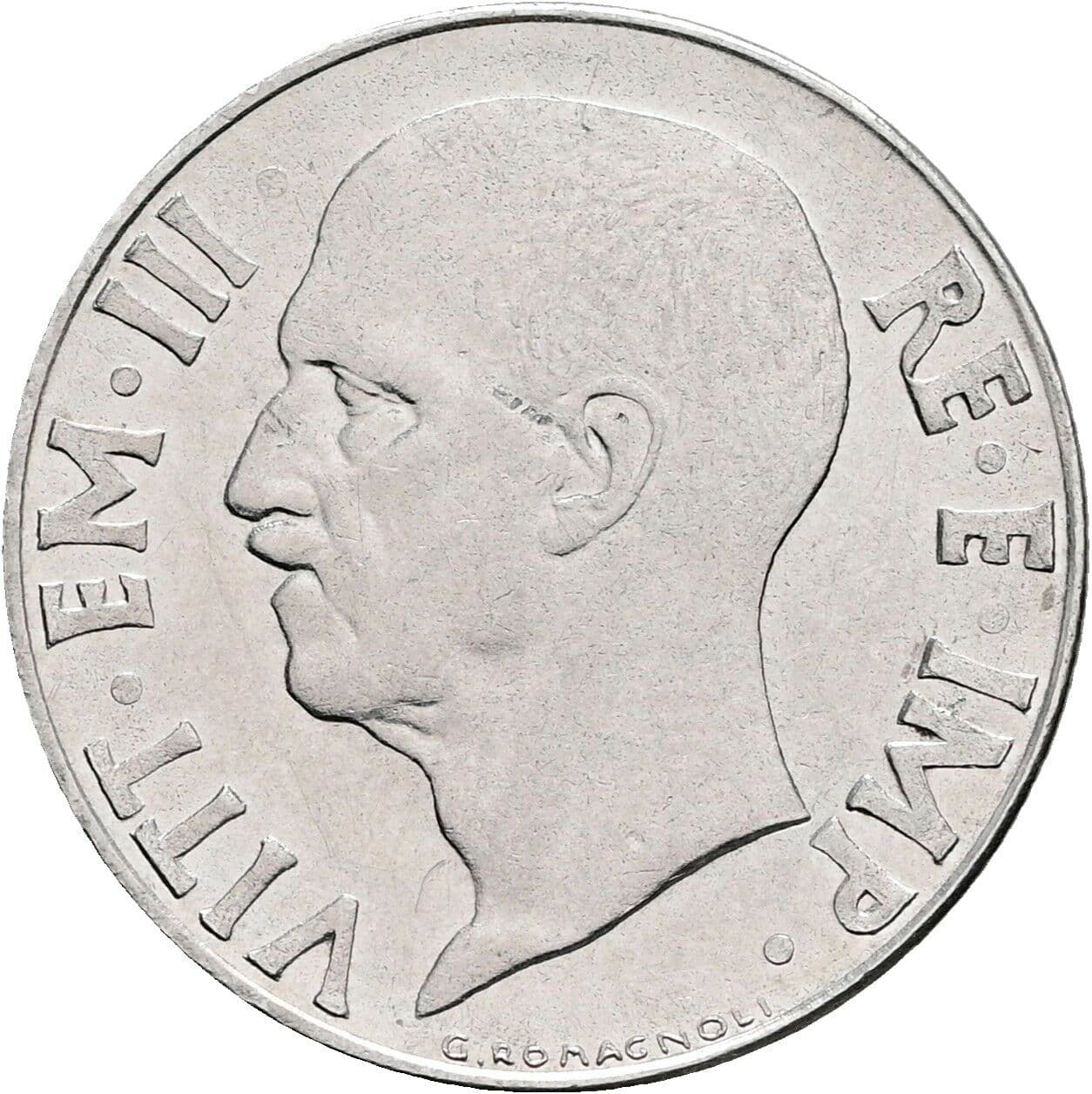 20 Centesimi Vittorio Emanuele III. 1900-1946 1942 – Rückseite