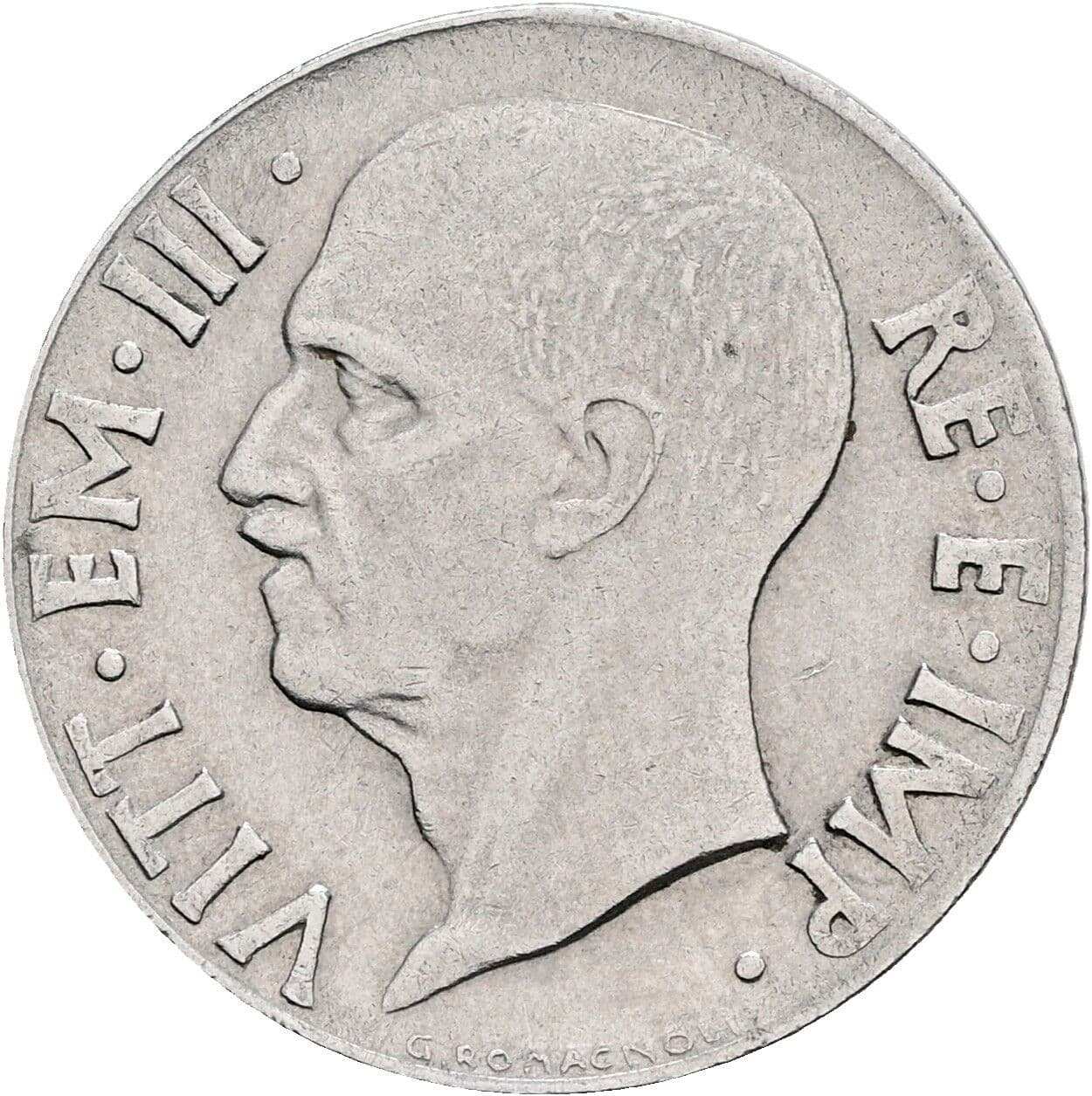 20 Centesimi Vittorio Emanuele III. 1900-1946 1941 – Rückseite