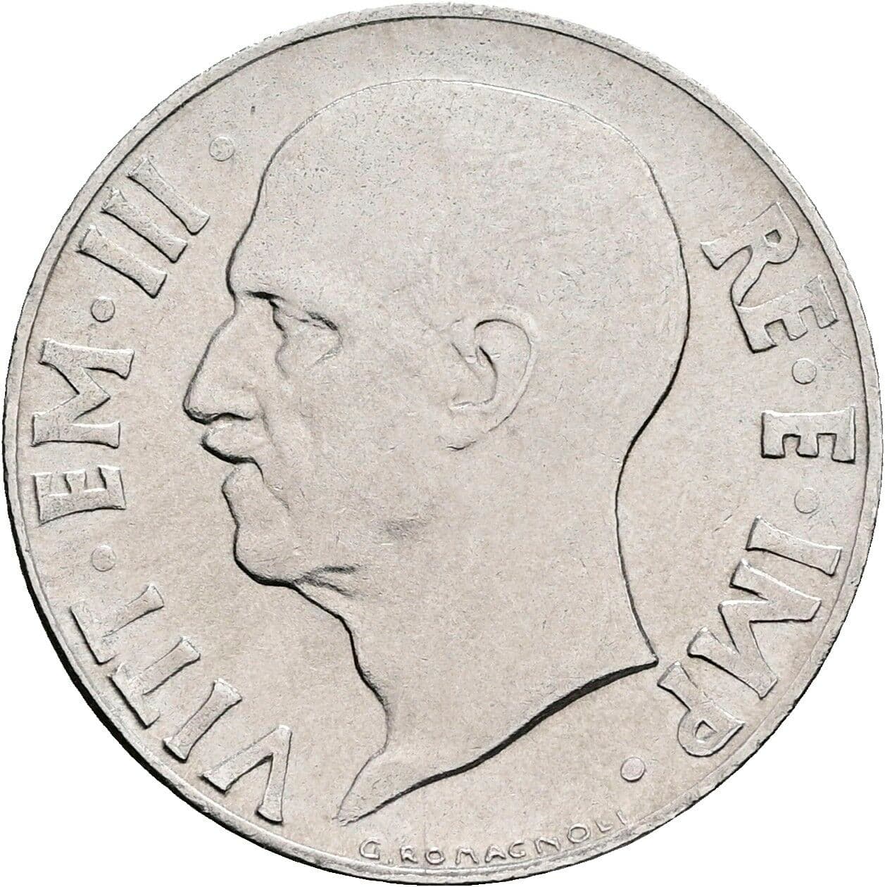 20 Centesimi Vittorio Emanuele III. 1900-1946 1942 – Rückseite