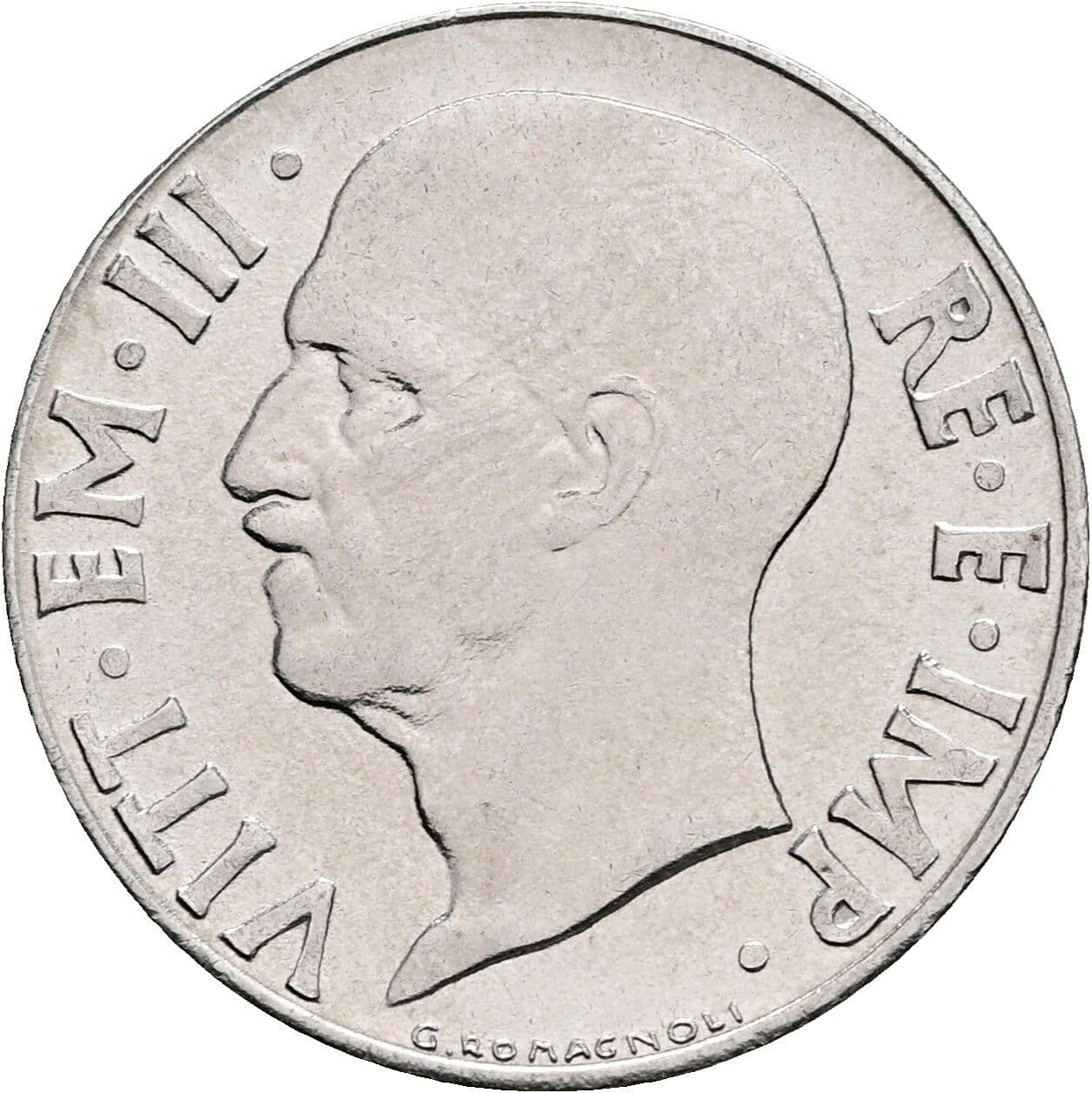 20 Centesimi Vittorio Emanuele III. 1900-1946 1942 – Rückseite