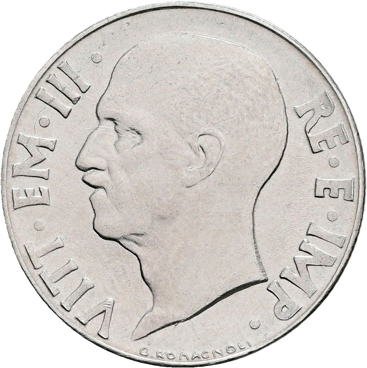 20 Centesimi Vittorio Emanuele III. 1900-1946 1943 – Rückseite