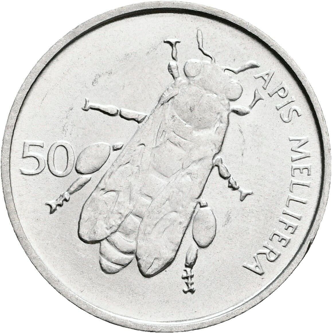 50 Stotinov 1993 – Rückseite