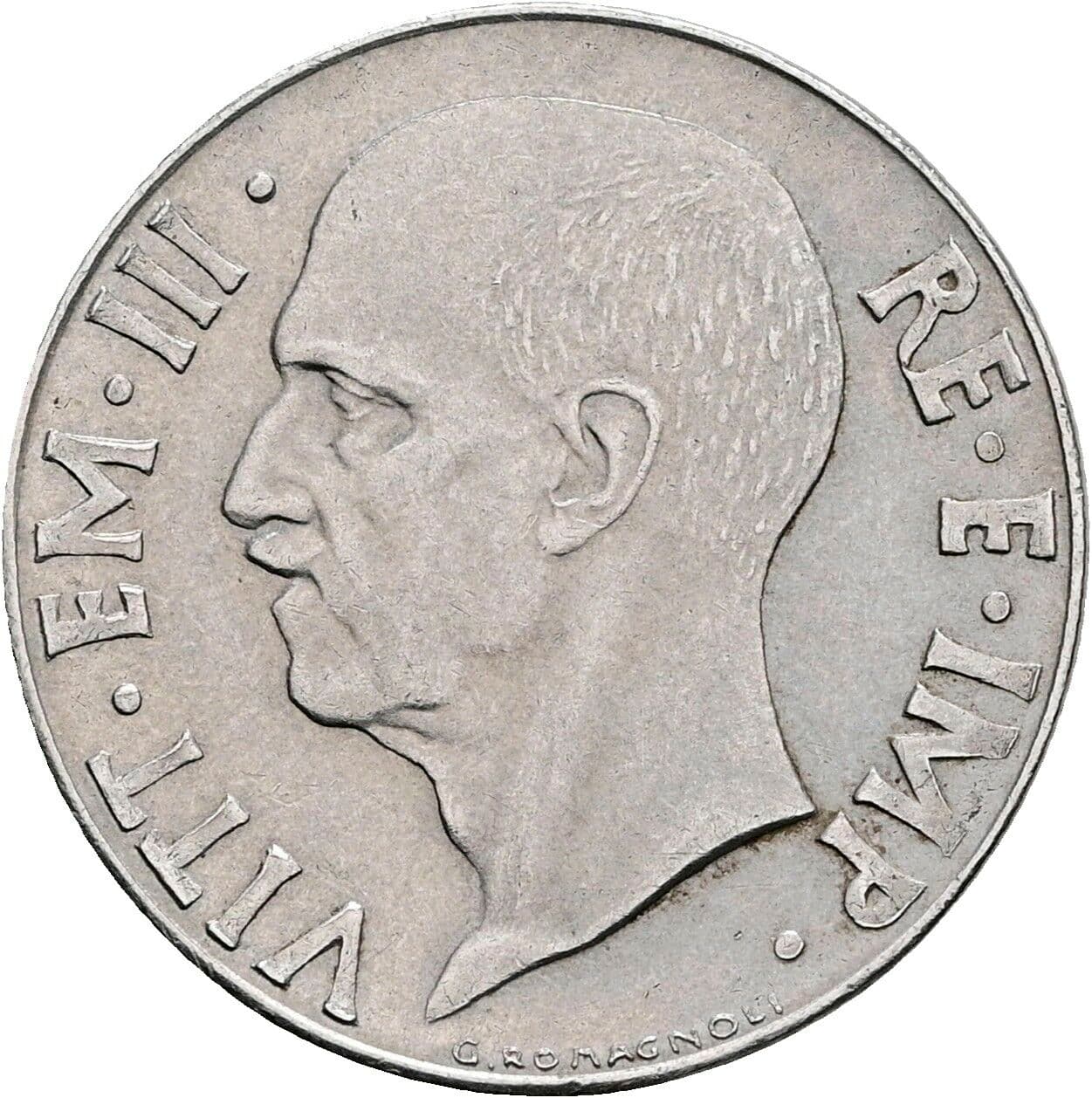 20 Centesimi Vittorio Emanuele III. 1900-1946 1941 – Rückseite