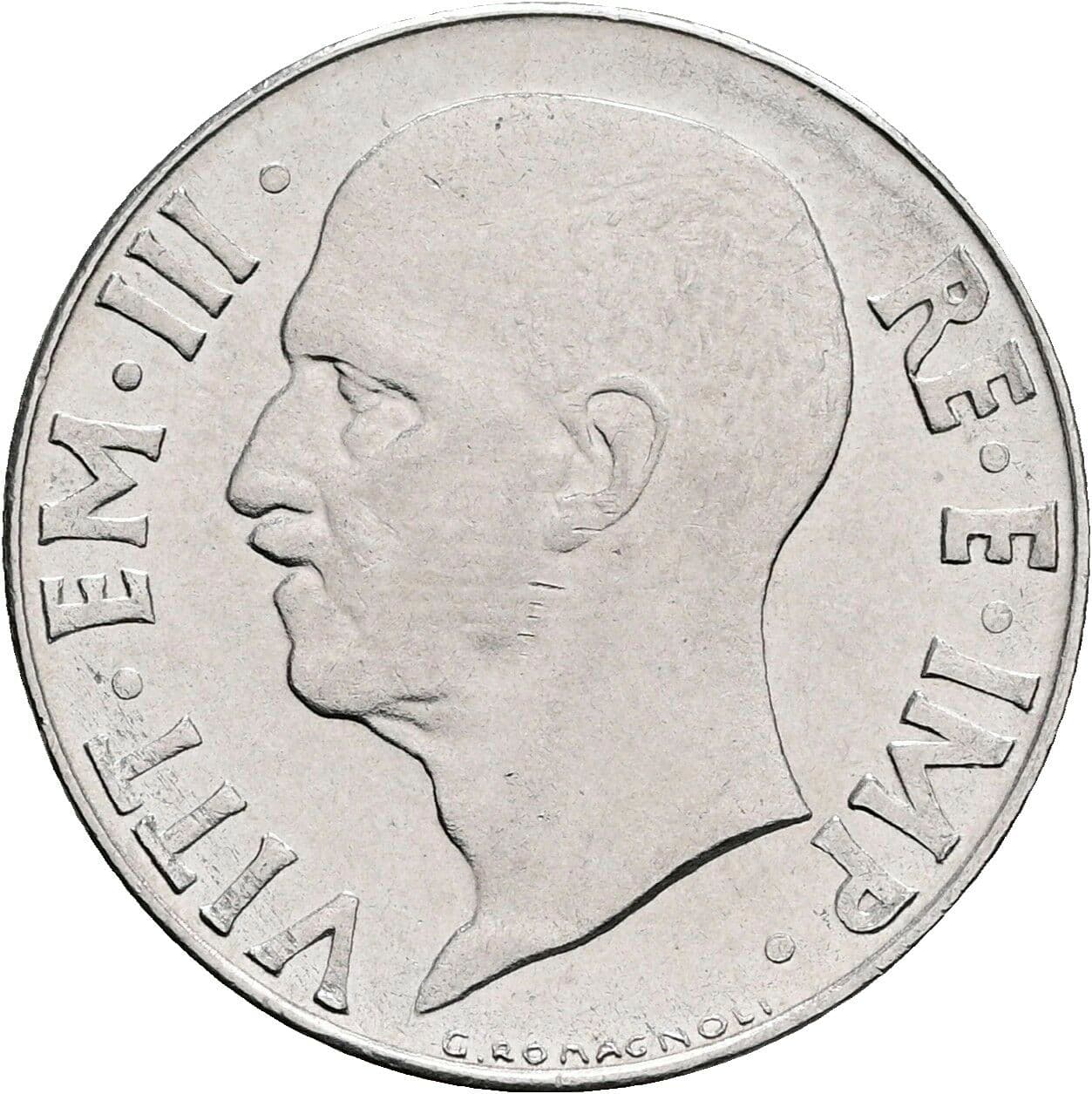 20 Centesimi Vittorio Emanuele III. 1900-1946 1942 – Rückseite
