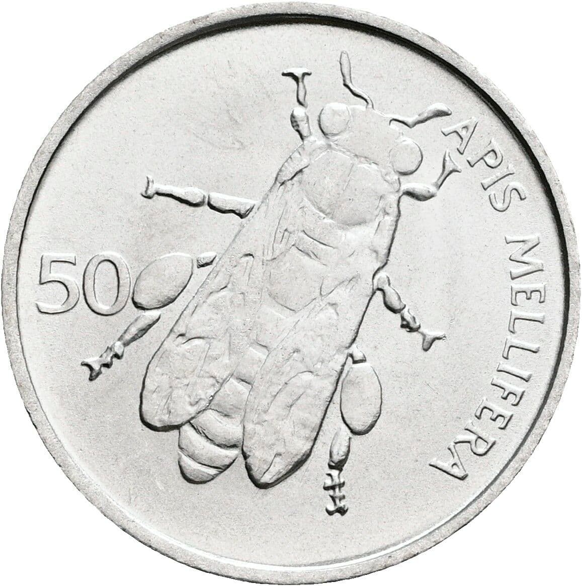 50 Stotinov 1993 – Rückseite