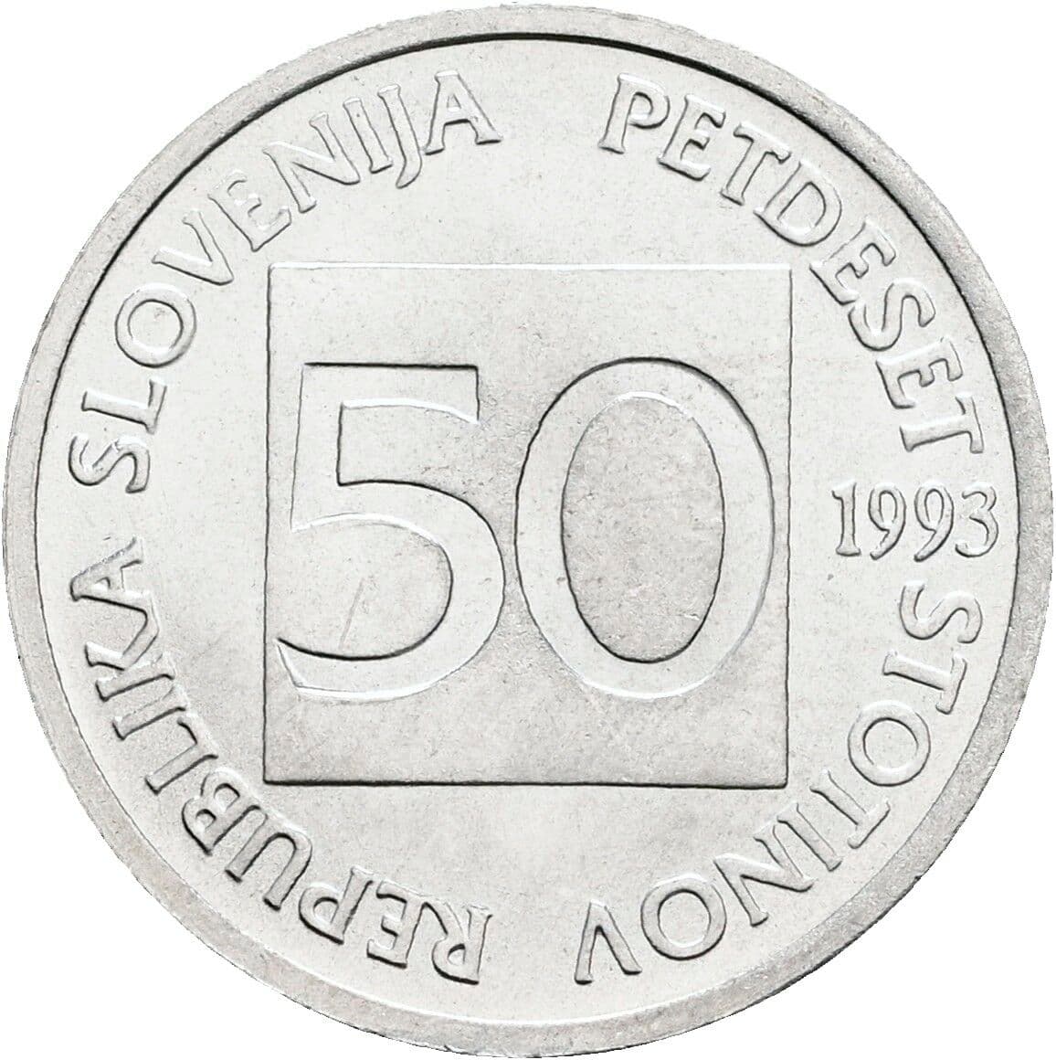 50 Stotinov 1993 – Vorderseite
