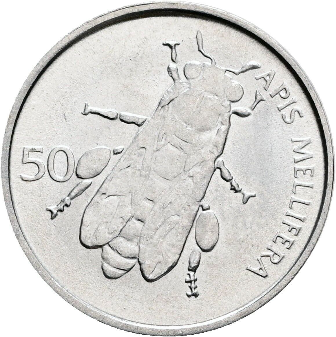 50 Stotinov 1993 – Rückseite
