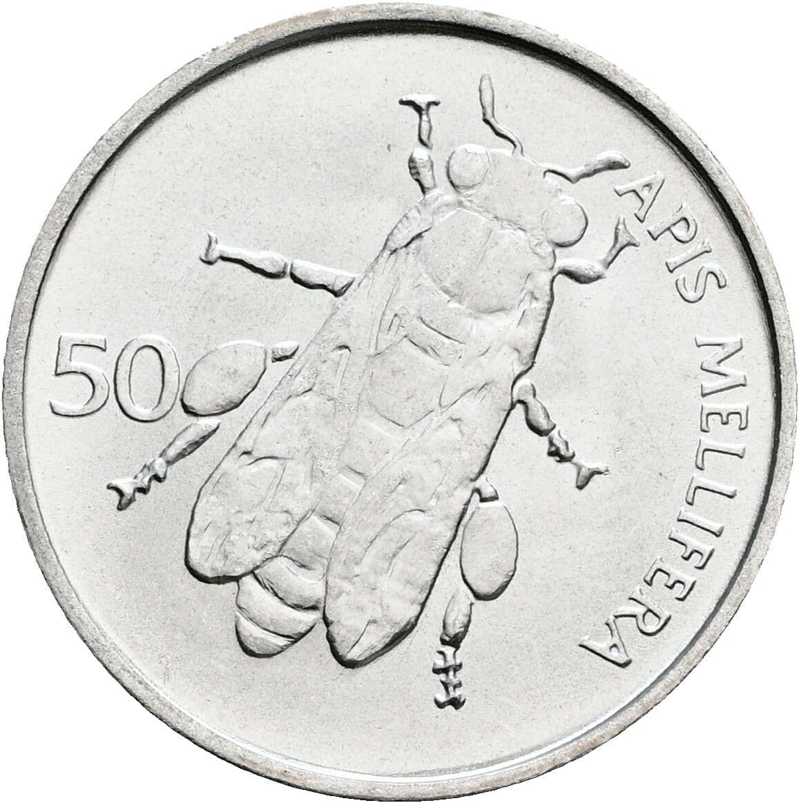 50 Stotinov 1993 – Rückseite