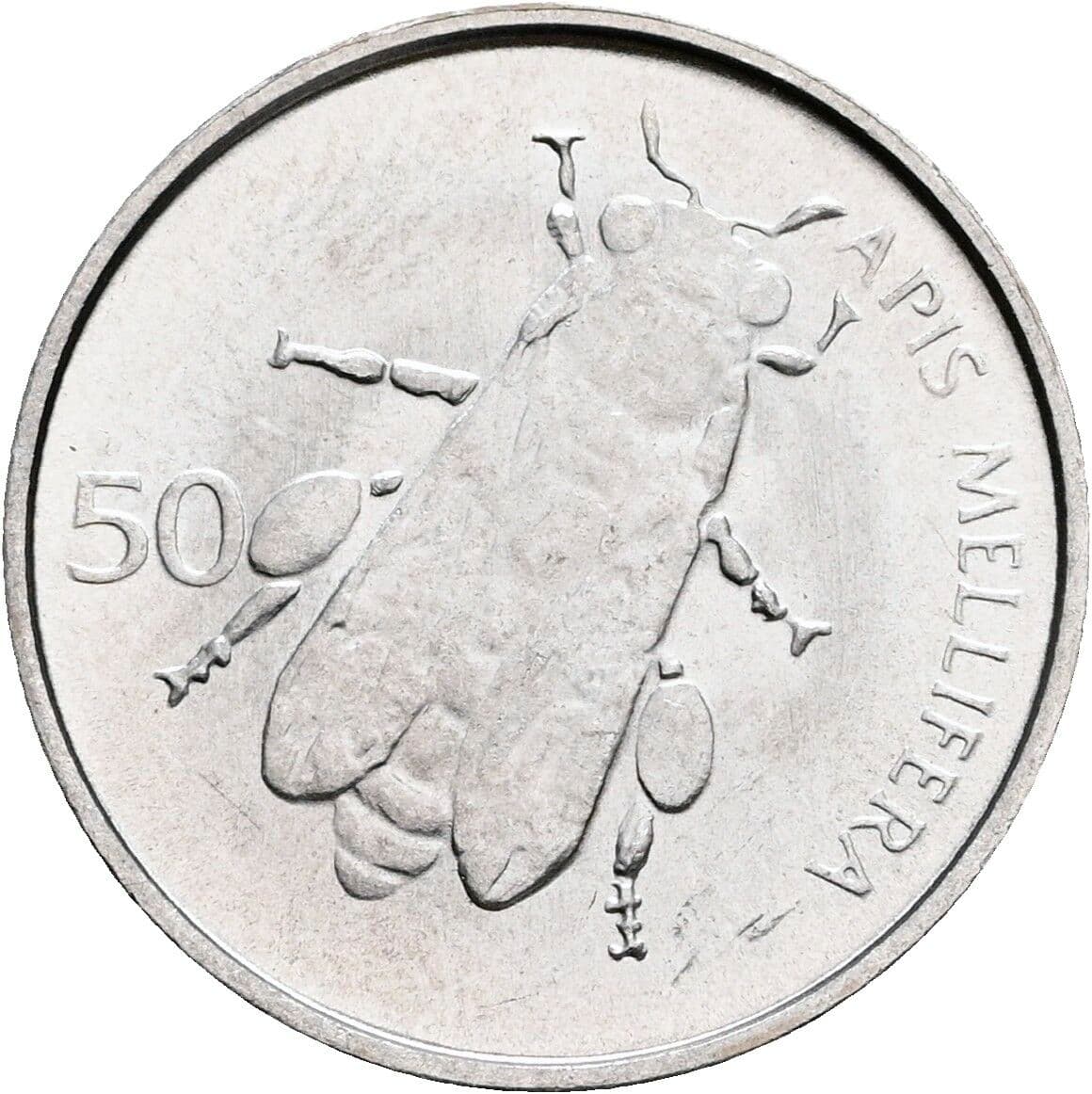 50 Stotinov 1993 – Rückseite