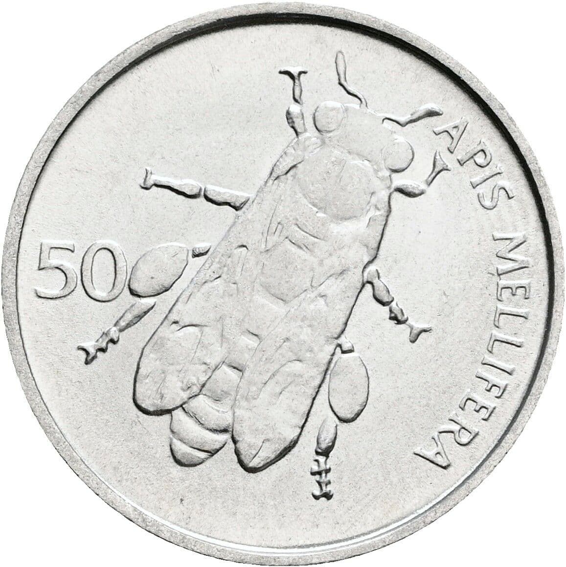 50 Stotinov 1993 – Rückseite
