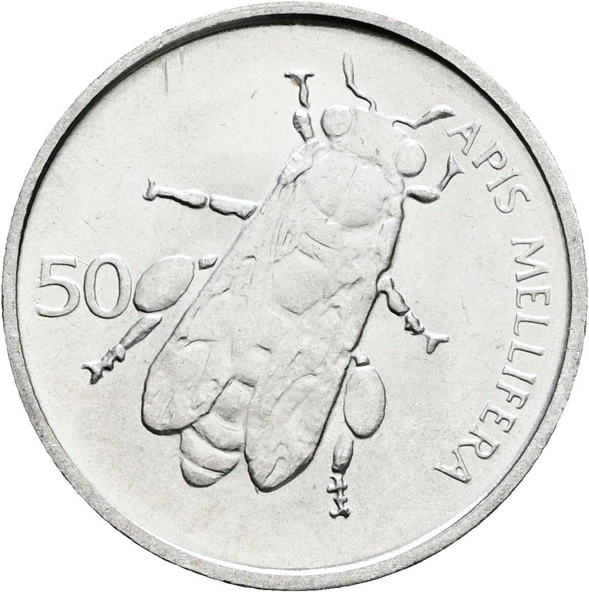 50 Stotinov 1993 – Rückseite