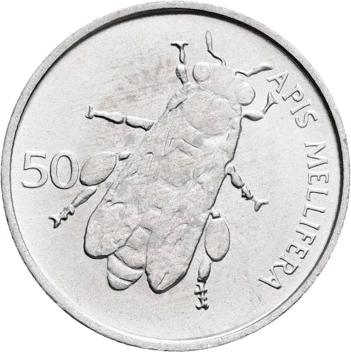 50 Stotinov 1993 – Rückseite
