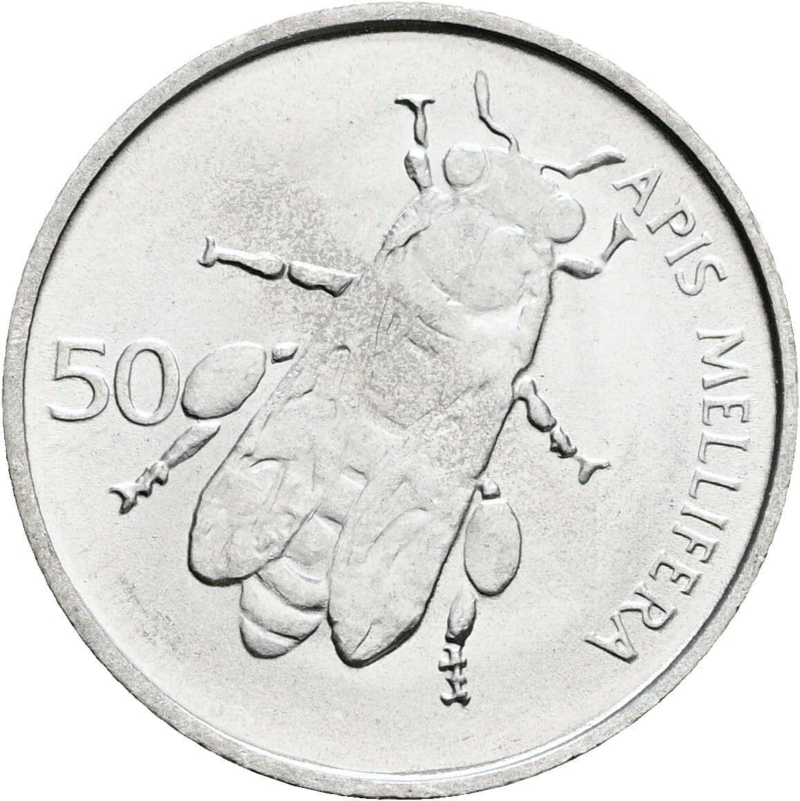 50 Stotinov 1993 – Rückseite