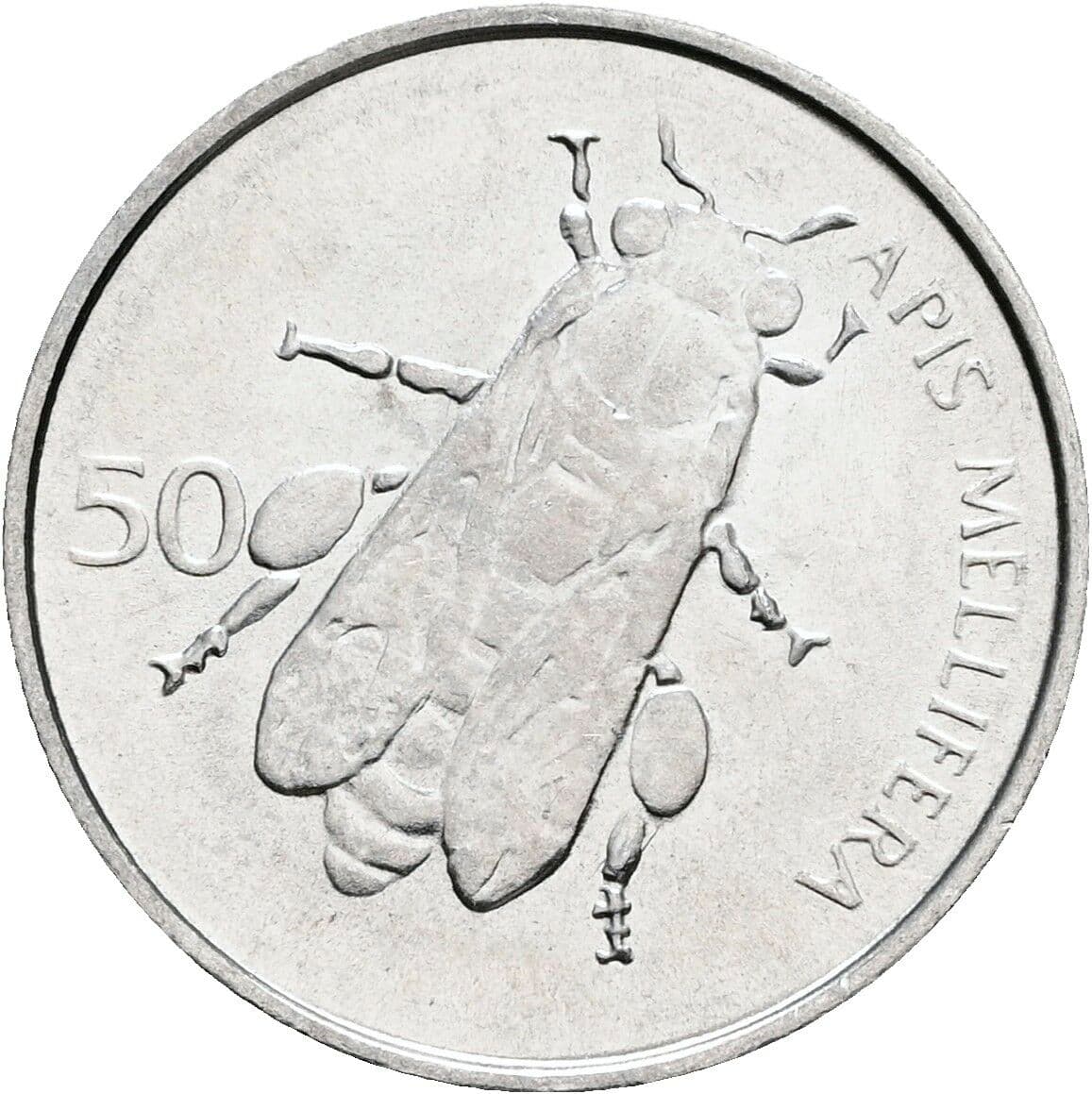 50 Stotinov 1993 – Rückseite