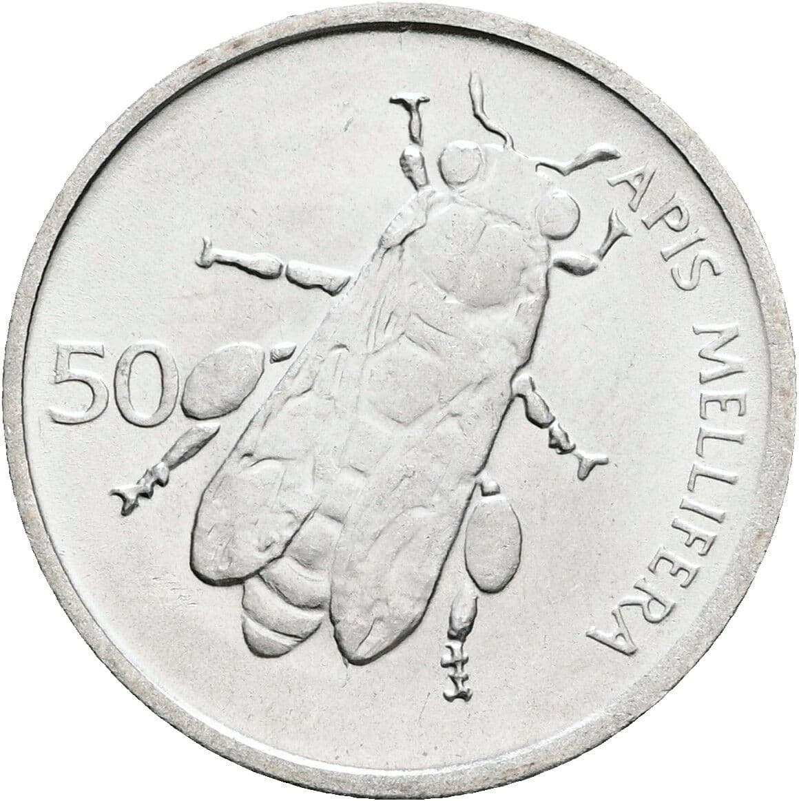 50 Stotinov 1993 – Rückseite